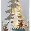 FOREST FRIENDS Bordsdekoration Batteri 19,5cm Flerfärgad