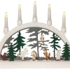 FOREST FRIENDS Ljusstake Skridsko Batteri 45cm Flerfärgad