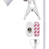 FUNCTIONAL Bord/Vägg/Klämmlampa USB-Laddbar 38cm Vit