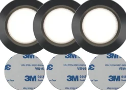FUNCTIONAL LED-Puck 3-Pack Batteri 6,9cm Svart