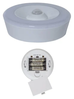 FUNCTIONAL Nattlampa Batteri 8,6cm Vit