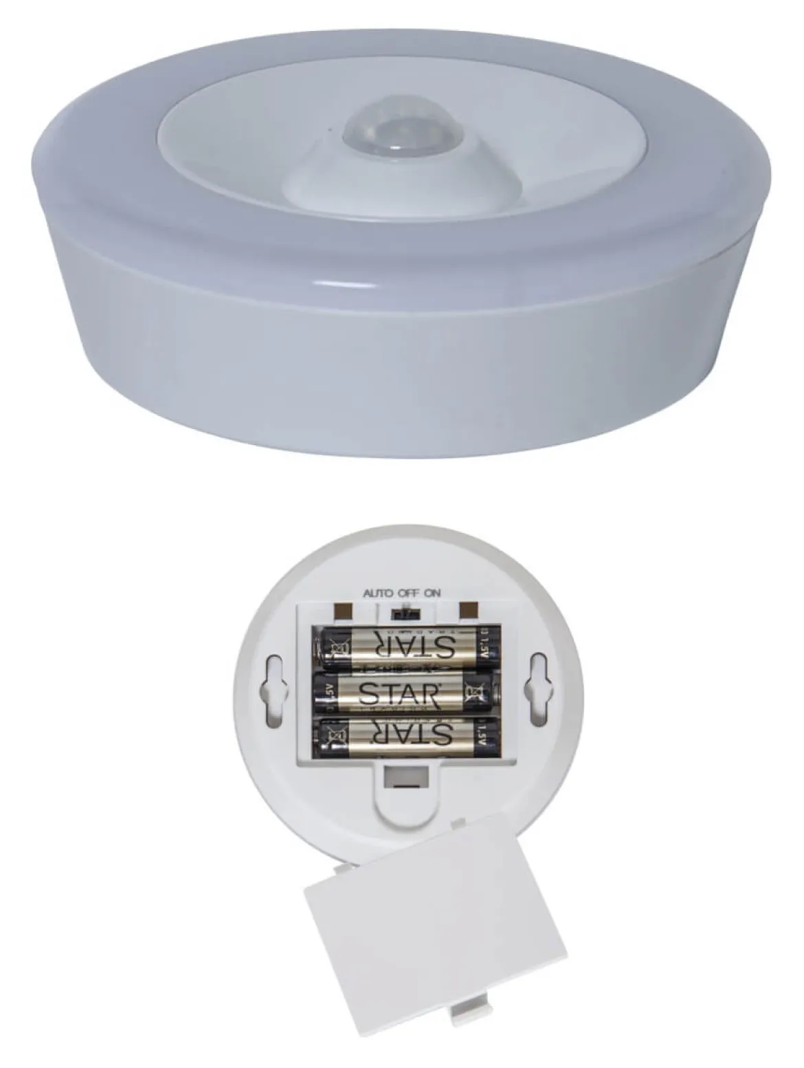 FUNCTIONAL Nattlampa Batteri 8,6cm Vit