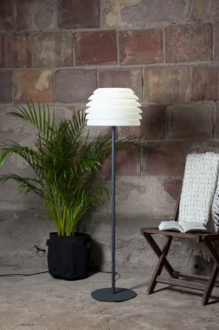 GARDENLIGHT Golvlampa Utomhus 150cm Vit IP65