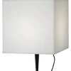 GARDENLIGHT Utedekoration Kub 38cm Vit IP65