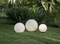 GARDENLIGHT Utedekoration Boll 48cm Grå IP44
