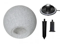 GARDENLIGHT Utedekoration Boll 38cm Grå IP65