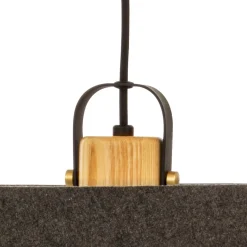 GEILO Taklampa 45cm Grå/Svart/Trä