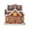 GINGERVILLE Panorama Pepparkakshus Batteri 26cm Brun
