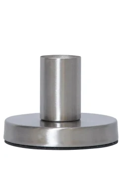 GLANS Lampfot E27 8,5cm Borstad stål
