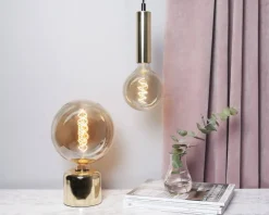 GLANS Lampfot E27 12cm Mässing