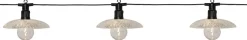 GLASSY LIGHT Ljusslinga 350cm 6LED Varmvit/Svart