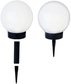 GLOBUS Solcells-Dekoration 32cm Vit