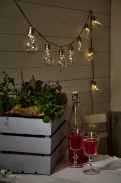 GLOW Solcells-Ljusslinga 1,9m Klar