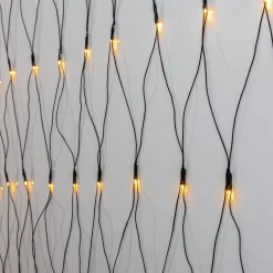 GOLDEN WARM WHITE Ljusnät 200LED 3x3m Varmvit/Svart IP44