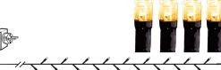 GOLDEN WARM WHITE Ljusslinga 5,6m 80LED Extra varmvit/Svart IP44