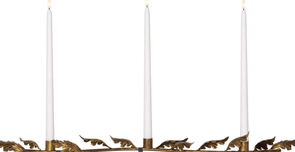 GRACE Ljusstake 80cm Antikmässing