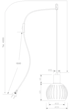 GRAFIKA Fönsterlampa 19cm Vit