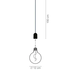 GRAVITY+Decoled Vintage 12V Svart IP44