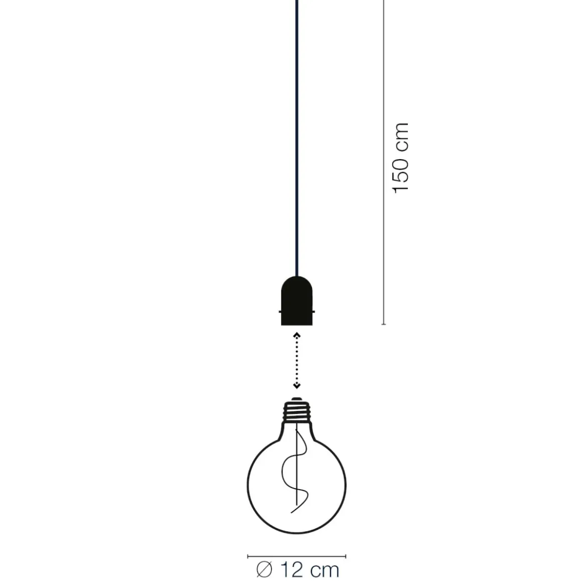 GRAVITY+Decoled Vintage 12V Svart IP44