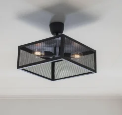 GRID Plafond 35cm Svart
