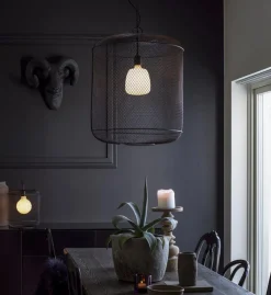 GRID Tak/Fönsterlampa 27cm Svart