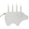 GRY Ljusstake 4L 28,5cm Vit