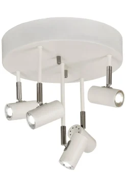GUSTO Takspot LED Rak 5L Dimbar 30cm Vit/Krom