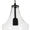 HAMILTON Taklampa 20cm Klar/Svart