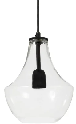 HAMILTON Taklampa 20cm Klar/Svart