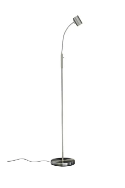 HUGIN Golvlampa 135cm Borstad Stål