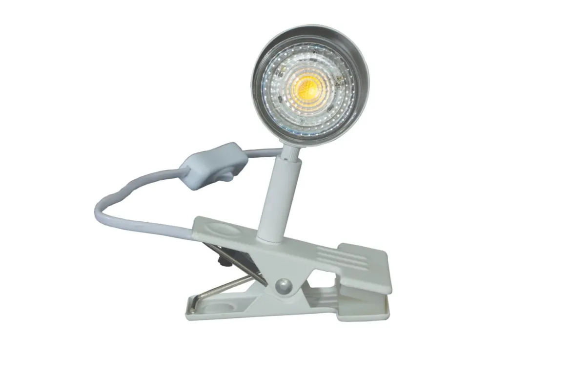 Hugin Klämlampa 15,5cm Vit