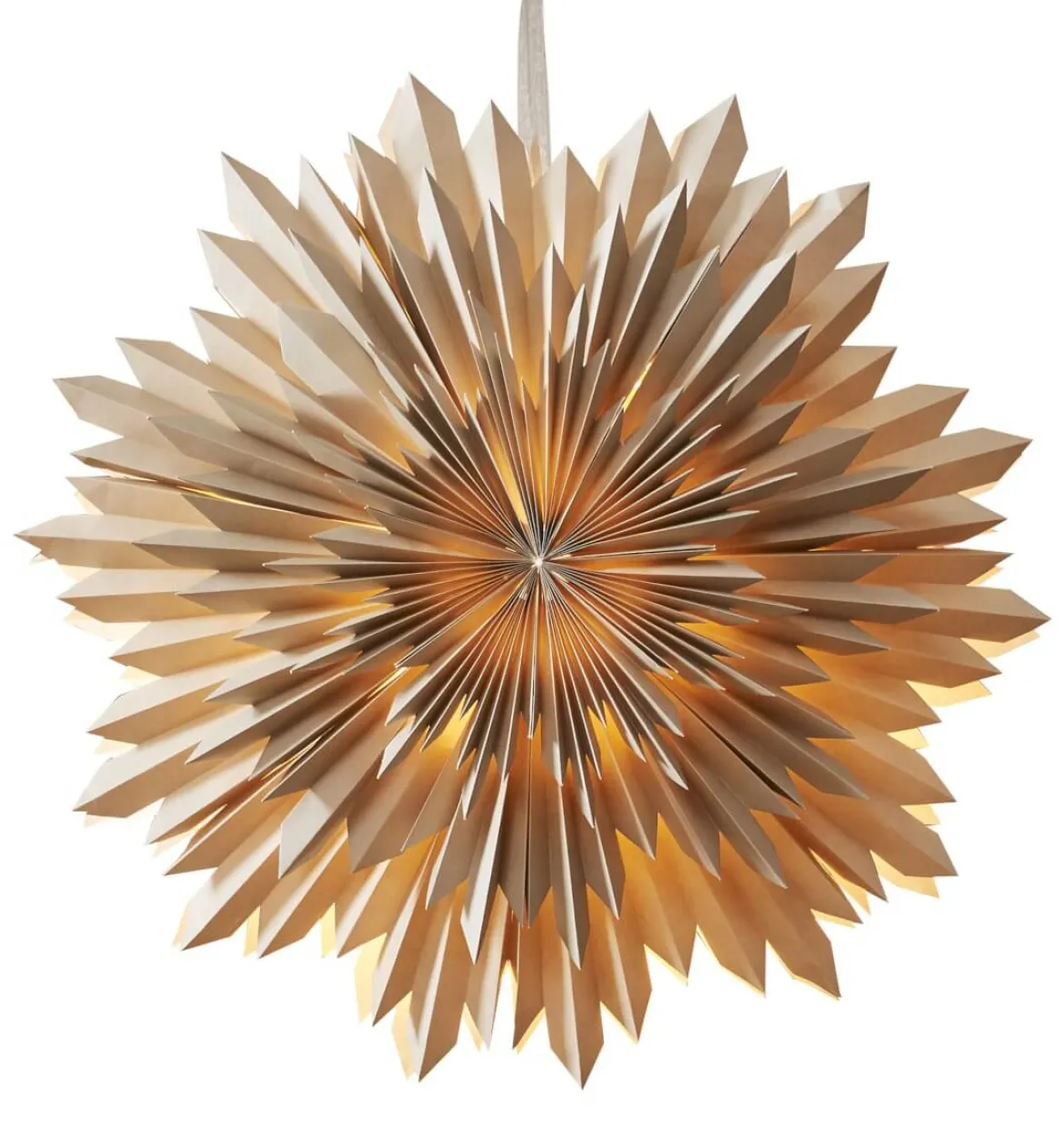 ICE Pappersstjärna 50cm Beige