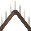 JARVE Ljusstake 7L 41cm Brunbetsad