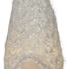 JOYLIGHT Dekorationsfigur Tomte Batteri 18cm Vit