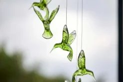 KOLIBRI Solcellsdekoration 70cm Grön