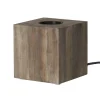 KUB Lampfot E27 9cm Brun