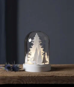Kupol Lykta Träd 17,5cm Vit