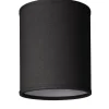 LAMPSKÄRM Linne Klotfäste Svart 15cm