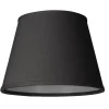LAMPSKÄRM Linne Klotfäste Svart 20cm