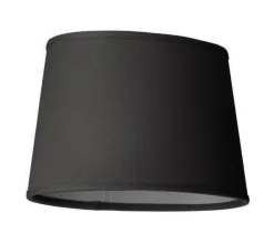 LAMPSKÄRM Linne Ringfäste Oval Svart 25cm