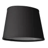 LAMPSKÄRM Linne Ringfäste Oval Svart 20cm
