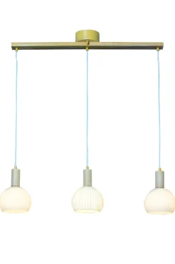 LAPPONIA Taklampa 85 cm Vit/Trä