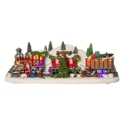 LARGEVILLE Panorama Jultåg Batteri 47cm Flerfärgad