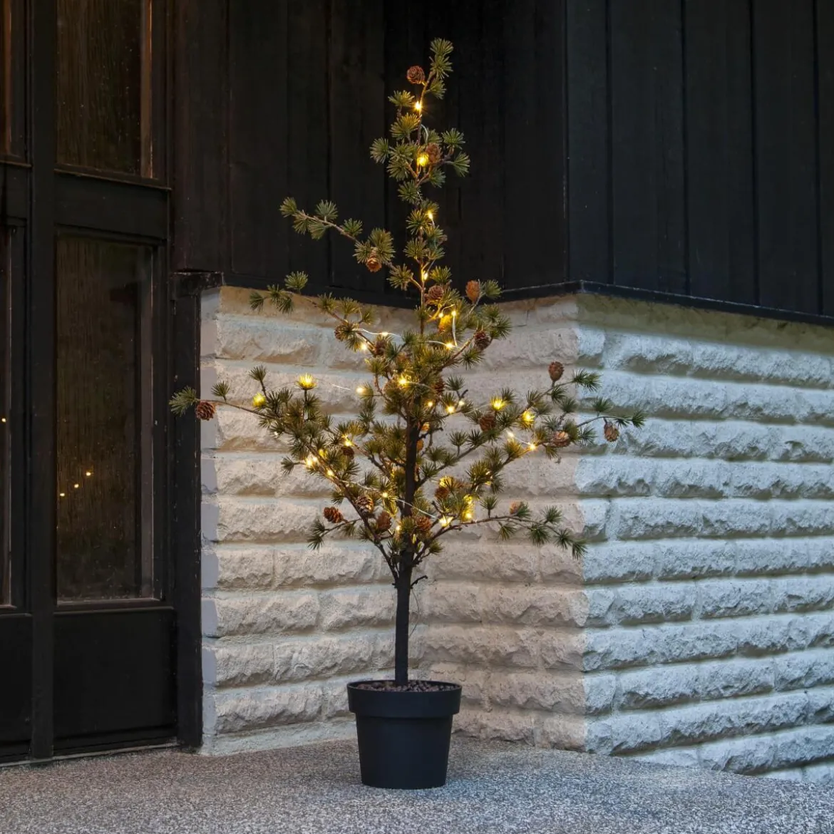LARIX Dekorationsträd Batteri 117cm Grön IP44