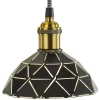 LASERSKUREN Fönsterlampa 15cm Svart/Vit