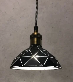 LASERSKUREN Fönsterlampa 15cm Svart/Vit
