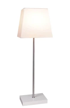 LEO Stjärna & Skärm på fot 43cm Vit
