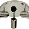 LIVORNO Takspot Rund 3L 25cm Krom IP44