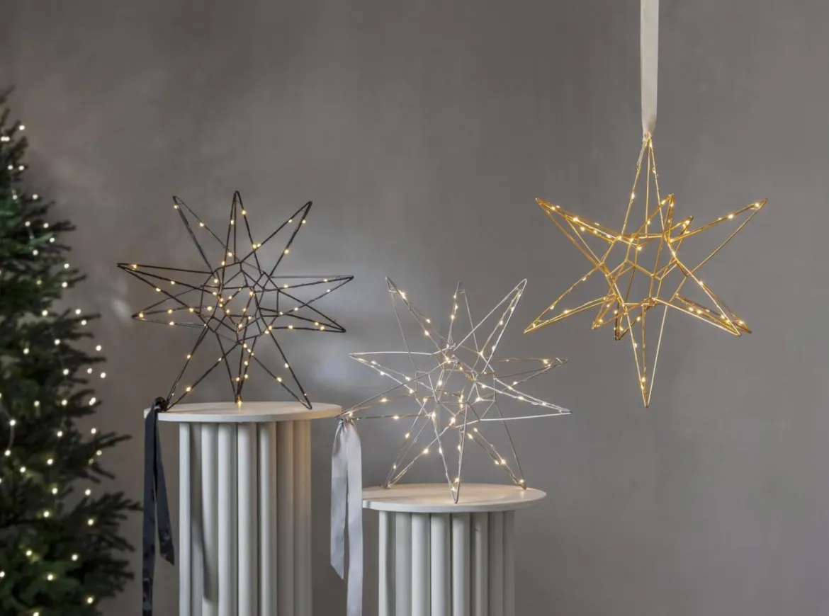 LIZZY Stjärna 47cm 60LED Svart