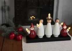 Ljusstake Luciakör Flerfärgad